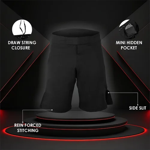 Miniatura 5 de ROAR-INT MMA Grappling Shorts Kickboxing Muay Thai Shorts BJJ Gym Training Running Athletic Shorts