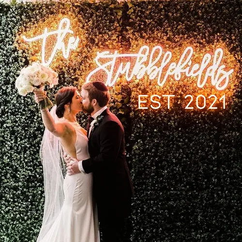 Miniatura 2 de CiCiYours - Letreros de neón LED, hechos a mano, para boda, fiesta de cumpleaños, hogar, habitación, tienda, logotipo, bar, novia, regalos, nombre
