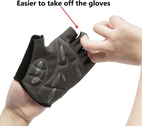 Miniatura 5 de Guantes de ciclismo de montaña, guantes de ciclismo para hombresmujeres, almohadillas de absorción de impactos de 0.197 pulgadas (0.197 in), guantes