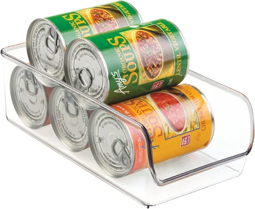 Miniatura 8 de iDesign The Linus Collection - Cubo organizador de plástico reciclado para congelador y refrigerador, juego de 2, 5.25 x 11 x 3.5 pulgadas