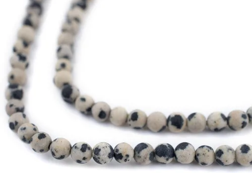 Miniatura 221 de The Bead Chest Cuentas de Jade Blanco Mate Redondas (8mm): Piedra Preciosa Orgánica Redonda Esférica de Energía con Poder de Sanación para Hacer