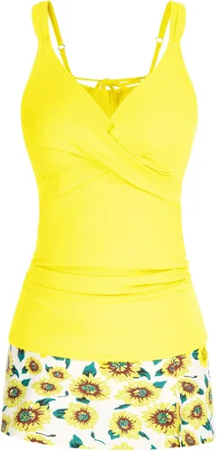 Miniatura 3 de CURLBIUTY Trajes de baño tankini de dos piezas para mujer, modesto control de abdomen, trajes de baño