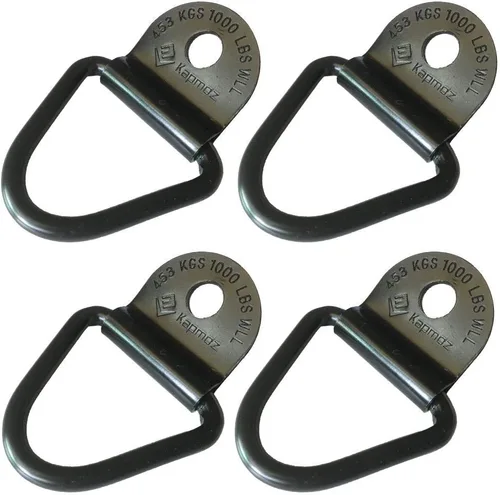 Miniatura 2 de Anclajes de amarre para caja de camión resistente, anillos de enganche para remolques, perno de carga en anillo en V, accesorios de riel