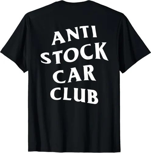 Miniatura 2 de JDM Goods - Camiseta anti stock con logotipo blanco, Negro, S