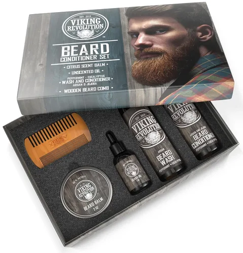 Miniatura 9 de Viking Revolution Acondicionador definitivo para el aseo de la barba de los hombres, suaviza, suaviza y alivia la picazón de la barba, contiene