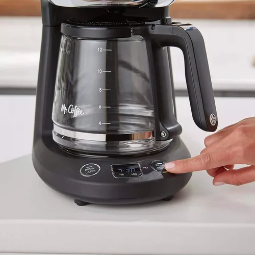 Miniatura 3 de Mr. Coffee® Cafetera programable de 12 tazas, prepara ahora o más tarde