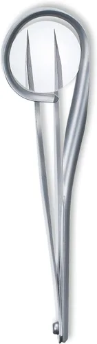 Miniatura 2 de Rubis Pinzas puntiagudas de acero inoxidable con lupa - 1K020