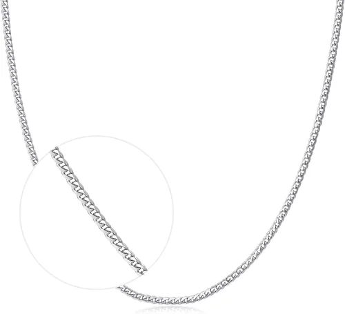 Miniatura 2 de CHOW SANG SANG Collar de cadena de oro macizo blanco de 18 quilates para mujer 88642N Metal no conocido