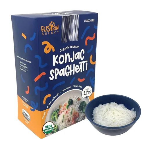 Miniatura 12 de Fusion Select Konjac Noodles Shirataki - Sustituto a base de plantas de pelo de ángel Shirataki, pasta de dieta saludable, rica en fibra, vegano