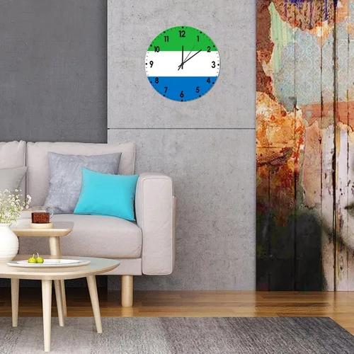 Miniatura 774 de Cheyan Reloj de pared con bandera de Canadá de 12 pulgadas, silencioso, sin tictac, de PVC, funciona con pilas, reloj redondo decorativo, regalo