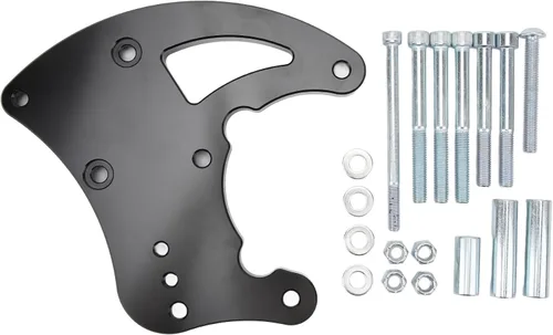 LS R4 Kit de soporte de compresor de CA Soporte de aire acondicionado para automóvil Montaje de compresor de aire acondicionado Accesorios de Negro