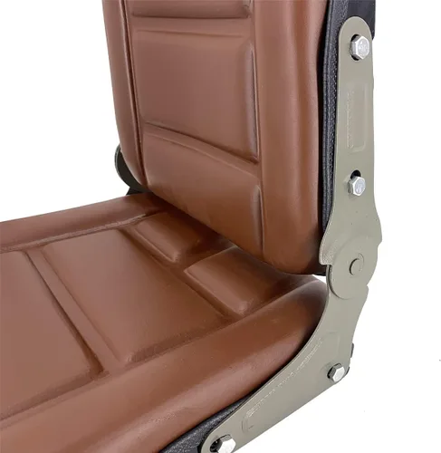 Miniatura 8 de Reemplazo de asiento de suspensión, universal, ajustable, impermeable, resistente, para tractor, carretilla elevadora, excavadora, cargadora Marrón