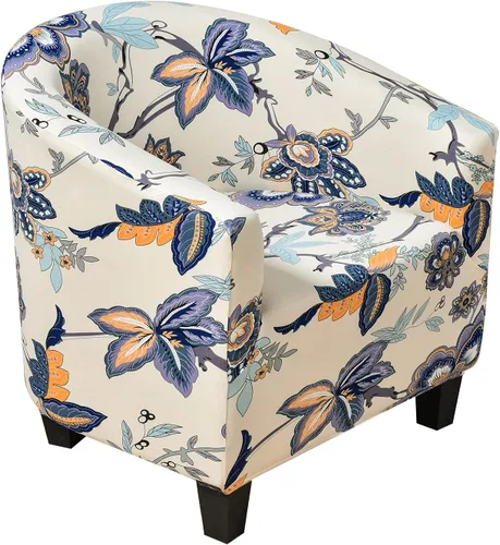 Miniatura 25 de HOTNIU Funda para silla de club, fundas para sillas de bañera para sillones, funda de sillón de alta elasticidad, protector de muebles para sala
