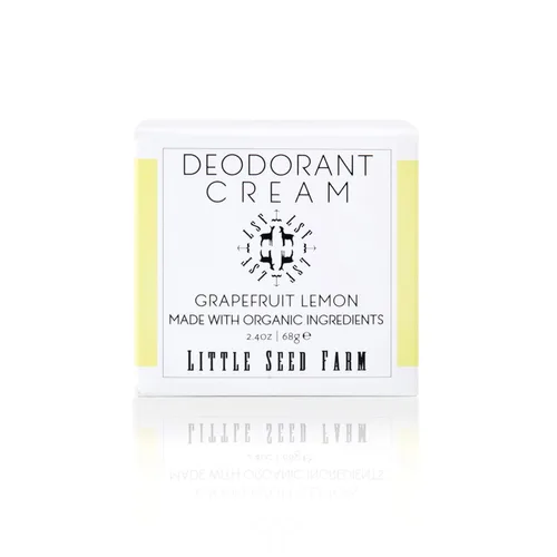 Little Seed Farm Crema de Desodorante Natural - Pomelo Limón - Desodorante Libre de Aluminio para Mujeres u Hombres, Peso Neto 2.4oz | 68g