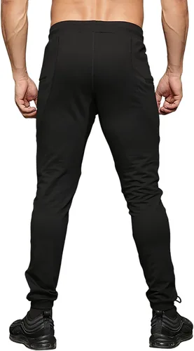 Miniatura 4 de MAIKANONG Pantalones deportivos ajustados para hombre, pantalones de entrenamiento para gimnasio, correr, atletismo, casual