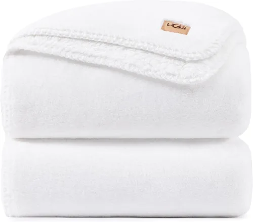Miniatura 23 de UGG Whitecap Manta de Felpa Suave y Mullida de Forro Polar para Sofá o Cama, Decoración del Hogar, Manta de Invierno, Lavable a Máquina, 50 pulgadas