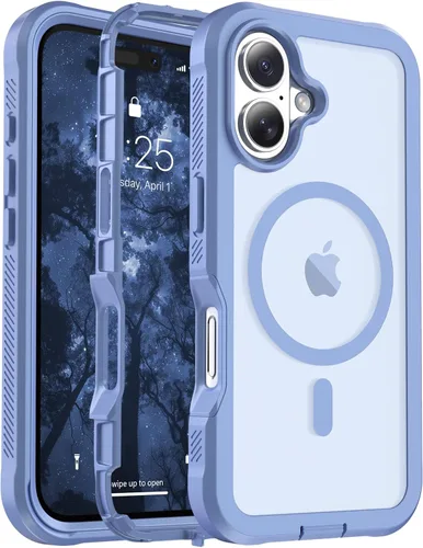 Miniatura 90 de jaroco - Funda magnética compatible con MagSafe para iPhone 11 de 6.1 pulgadas; protección de grado militar contra caídas, de doble capa