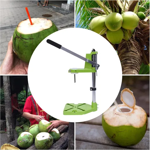 Miniatura 9 de Abridor de coco Vertical Herramienta de abridor de coco Herramienta de taladro de agujero Herramienta de perforación de fruta Máquina de apertura