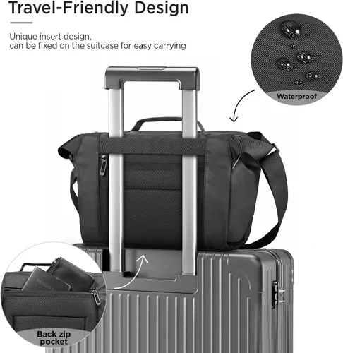Miniatura 5 de TAAOKA - Funda para cámara en bandolera, estuche impermeable para cámara con soporte para trípode, bolsa de hombro para cámaras DSLR/SLR/sin espejo