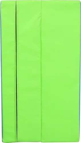 Miniatura 8 de PRISP Alfombrilla plegable inclinada para gimnasio, extra larga, 71 x 30 x 14 pulgadas, con cuña para niños Verde; Azul