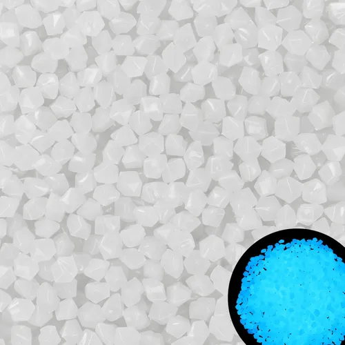 Miniatura 9 de 300 piezas de piedras que brillan en la oscuridad, guijarros luminosos, piedras luminosas para exteriores para pecera, jardín, patio, acuario