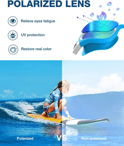 Miniatura 2 de ZIONOR Gafas de natación para niños, G1 MINI con protección UV, polarizadas, antivaho, para edades de 6 a 14 años A2