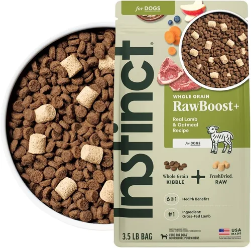 Miniatura 14 de Instinct Raw Boost, alimento seco natural para perros con trozos liofilizados, receta de grano entero con alto contenido de proteínas, carne de res