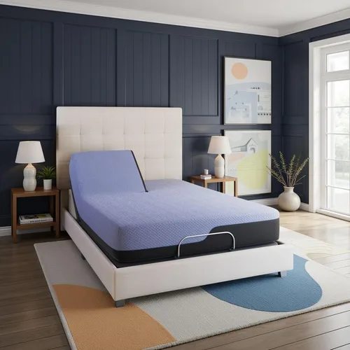 Bridgevine Home Split Flex - Colchón híbrido de espuma viscoelástica y bobina de 6 capas para adultos, 12 pulgadas, colchón en una caja, tamaño King