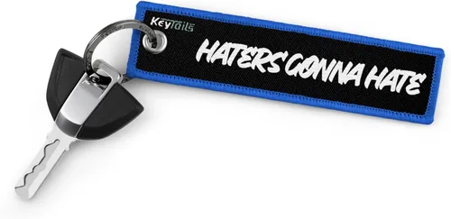 Miniatura 2 de KEYTAILS Llaveros, etiqueta de calidad premium para automóviles, camiones, motocicletas, motos deportivas, scooters, ATV, UTV [HATERS GONNA HATE]