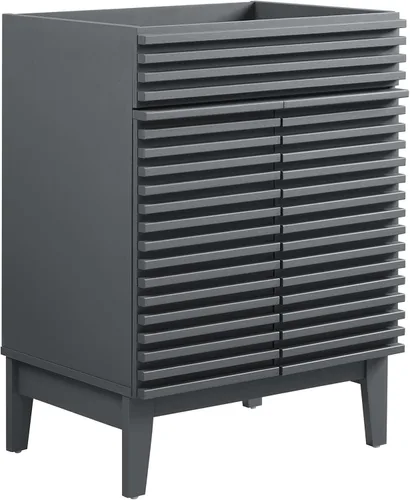 Miniatura 84 de Modway Render 23.5" tocador de baño en nogal (lavabo no incluido)
