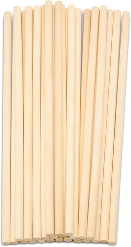 Varillas de madera sin terminar para manualidades y bricolaje, 250 unidades Woodpeckers