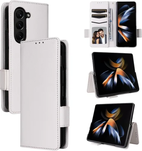 Miniatura 12 de Funda compatible con Blu View 1, piel sintética con soporte para tarjetas, compatible con Blu View1 B100DL con cierre magnético, protección