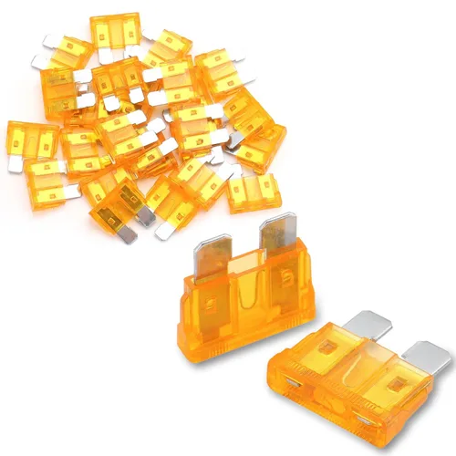 Miniatura 9 de Baomain Fusibles de hoja de 1 amperio, 1A, 32 V, fusible de acción rápida para automóvil, camión, protección contra cortocircuitos, fusibles