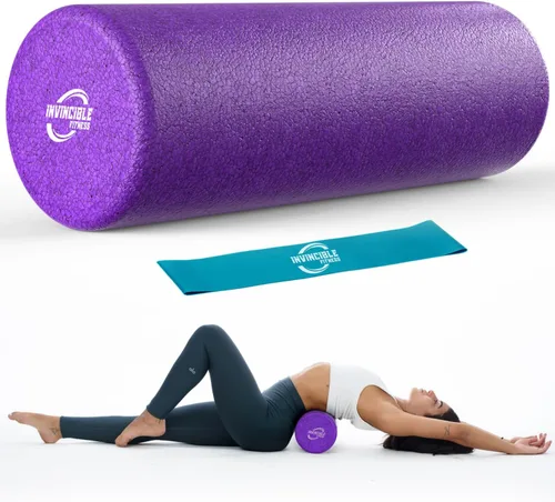 Invincible Fitness Rodillo de espuma EPP para masaje de tejidos profundos: mejora la recuperación, alivia el dolor y aumenta la movilidad para un tú