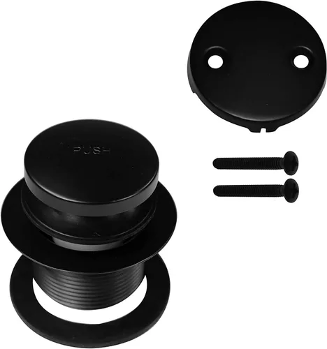 Miniatura 8 de Westbrass 593244-62 Kit de Desagüe de Bañera Tubular Tip Toe Blanco de 1-1/2", Negro Mate, Paquete de 1