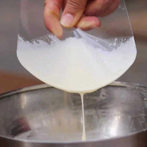 Miniatura 6 de 5 piezas de plástico flexible raspador de pasteles más suave transparente espátula raspador de crema para tartas más suave glaseado más suave