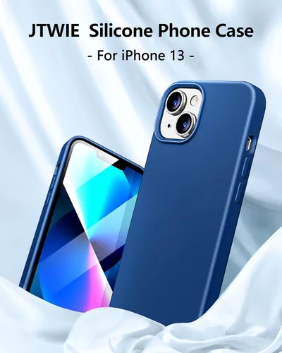 Miniatura 5 de Funda 5 en 1 para iPhone 13 de 6.1 pulgadas, con 2 protectores de pantalla + 2 protectores de lente de cámara, funda protectora delgada de silicona