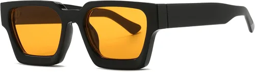 Miniatura 104 de AIEYEZO Gafas de sol cuadradas para mujeres y hombres, gafas de sol cuadradas con montura gruesa, estilo de diseñador simple