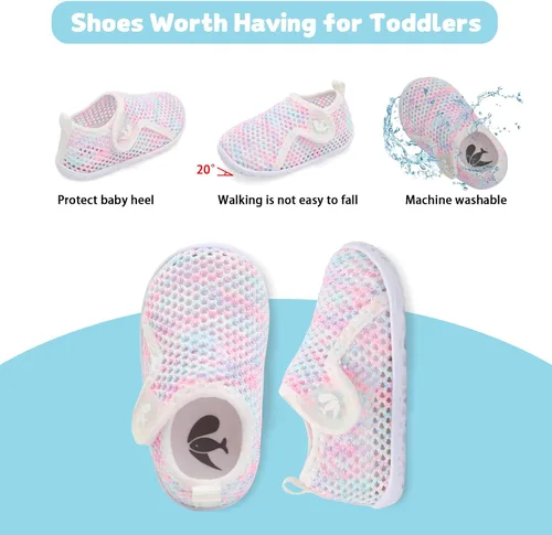 Miniatura 113 de FEETCITY Baby Boys Girls Water Sport Shoes Barefoot Kids Aqua Socks Quick-Dry Beach Swim Pool Shoes