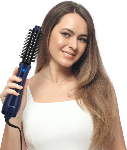 Miniatura 8 de Cepillo secador de cabello, Aima Beauty 4 en 1 con función de alisador y rizador de aire caliente, herramienta de peinado para mujeres, azul Azul