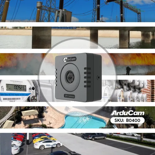 Miniatura 7 de Arducam Cámara Mega SPI para cualquier microcontrolador, cámara Arduino de enfoque fijo de 3 MP compatible con Arduino UNO Mega2560, Raspberry Pi