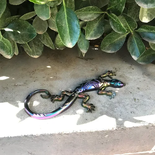 Miniatura 3 de Moldes de silicona de resina para colgar en la pared, adorno decorativo de arte animal, molde de fundición Gecko para resina epoxi, moldes de resina