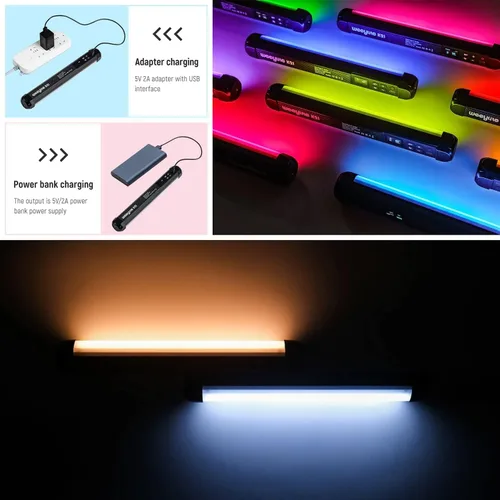 Miniatura 4 de Varita de luz de mano, tubo de luz RGB K21, control por aplicación, 2500K-8500K, varita de luz LED para pintura de luz nocturna, fotografía, video