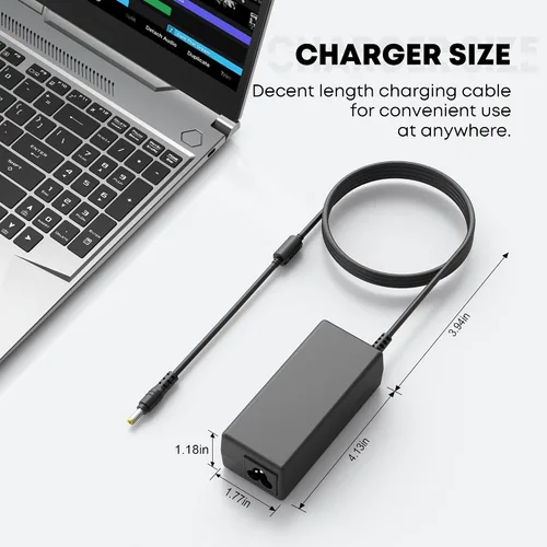 Miniatura 6 de WZXHU Cargador para portátil de 65 W compatible con Acer Aspire E15 E5-575 V5 V7 V3 R3 R7 S3 E1 M5 F5 F15 Series 5517 5250 5253 5336 5349 5532 5534