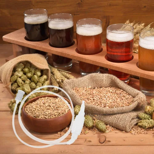 Miniatura 3 de Angoily Tubo de sifón de vino Manguera de tubo de sifón Bomba de sifón de cerveza con manguera Cubo de vino de cerveza de 6.2 ft Gas Petróleo Agua