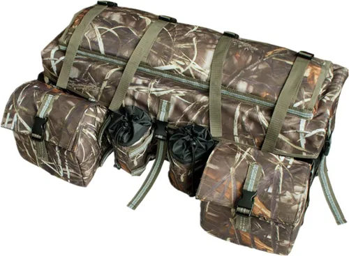 Bolsa de carga UNISTRENGH ATV. Bolsa de engranaje trasera. Bolsa de 600D Oxford impermeable con franja reflectante, almacenamiento en la parte