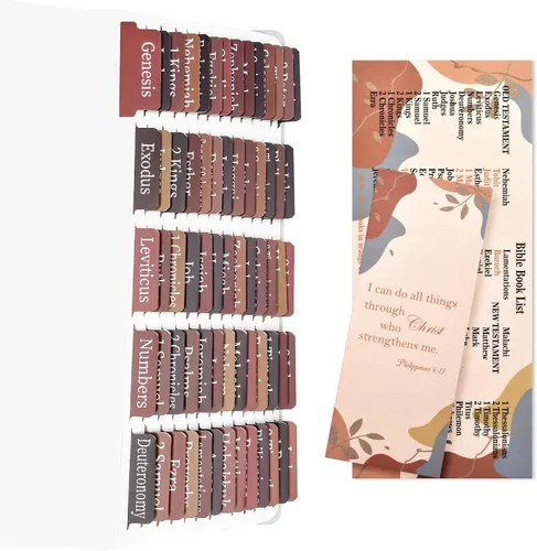Miniatura 9 de Pestañas negras de la Biblia para mujeres/hombres/niños, 100 pestañas laminadas de la Biblia católica, Antiguo y Nuevo Testamento, pestañas