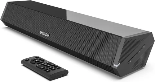 Barras de Sonido Bestisan para TV, Barra de Sonido Pequeña de 16'/50W para TV, Barra de Sonido con Profundidades de Sonido Mejoradas/DSP/Bass+/3EQ,