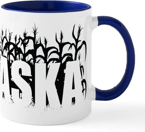 Miniatura 82 de CafePress I Love Nebraska Taza de café de cerámica de 11 oz (11.0 fl oz)