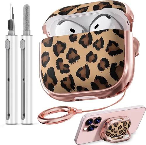 Miniatura 47 de Inesore Funda para AirPods Pro 3 2025 con cerradura, funda transparente floral para mujeres, compatible con Apple Airpods Pro de 3ª